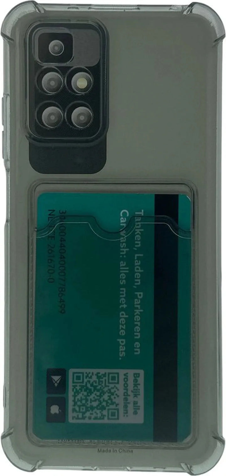 Xiaomi 12 Lite Hoesjes – TPU Backcover – Schokbestendig – Pasjeshouder – Grijs-Ilumina Benelux