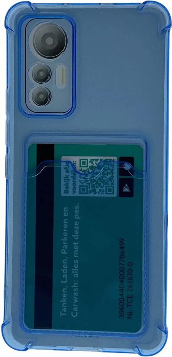 Xiaomi Redmi 10 2022 Hoesjes – TPU Backcover – Schokbestendig – Pasjeshouder – Blauw-Ilumina Benelux