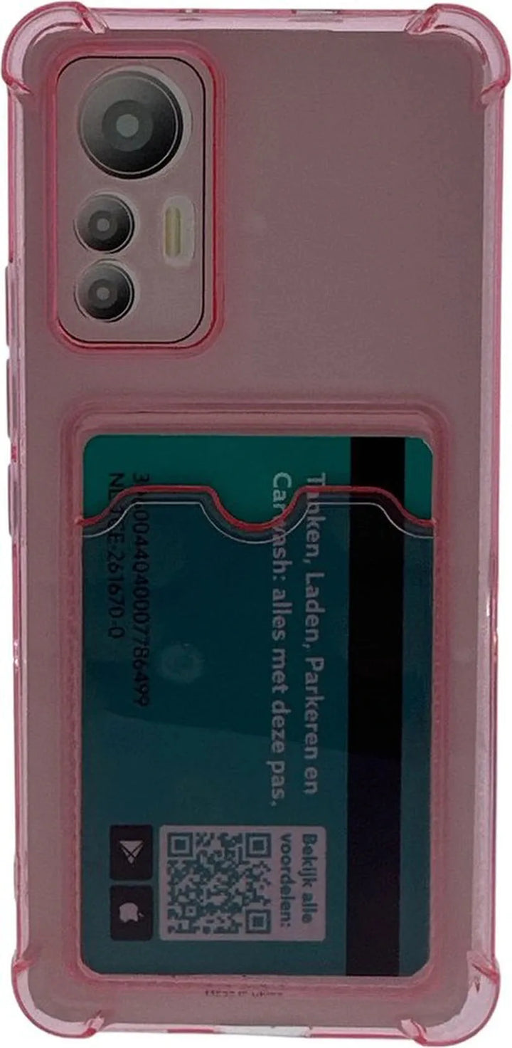 Xiaomi Redmi 10 2022 Hoesjes – TPU Backcover – Schokbestendig – Pasjeshouder – Roze-Ilumina Benelux