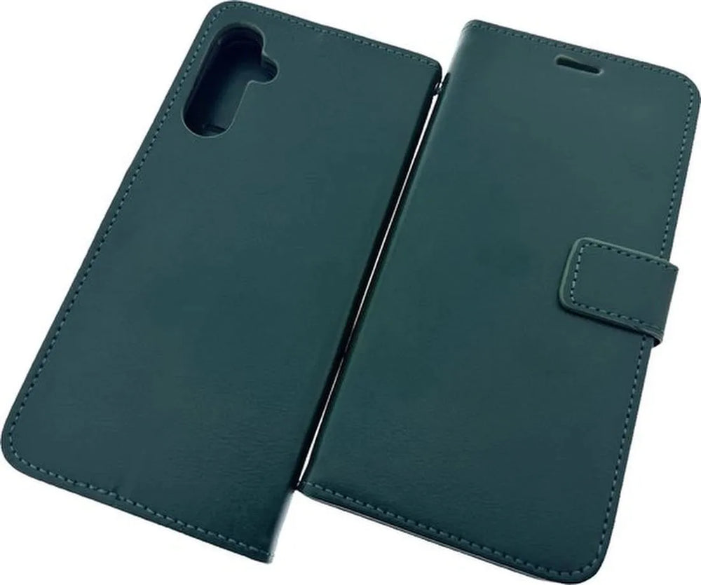 OnePlus Nord CE Hoesjes – Portemonnee Book Case – Pasjeshouder – Magneetsluiting – Groen-Ilumina Benelux