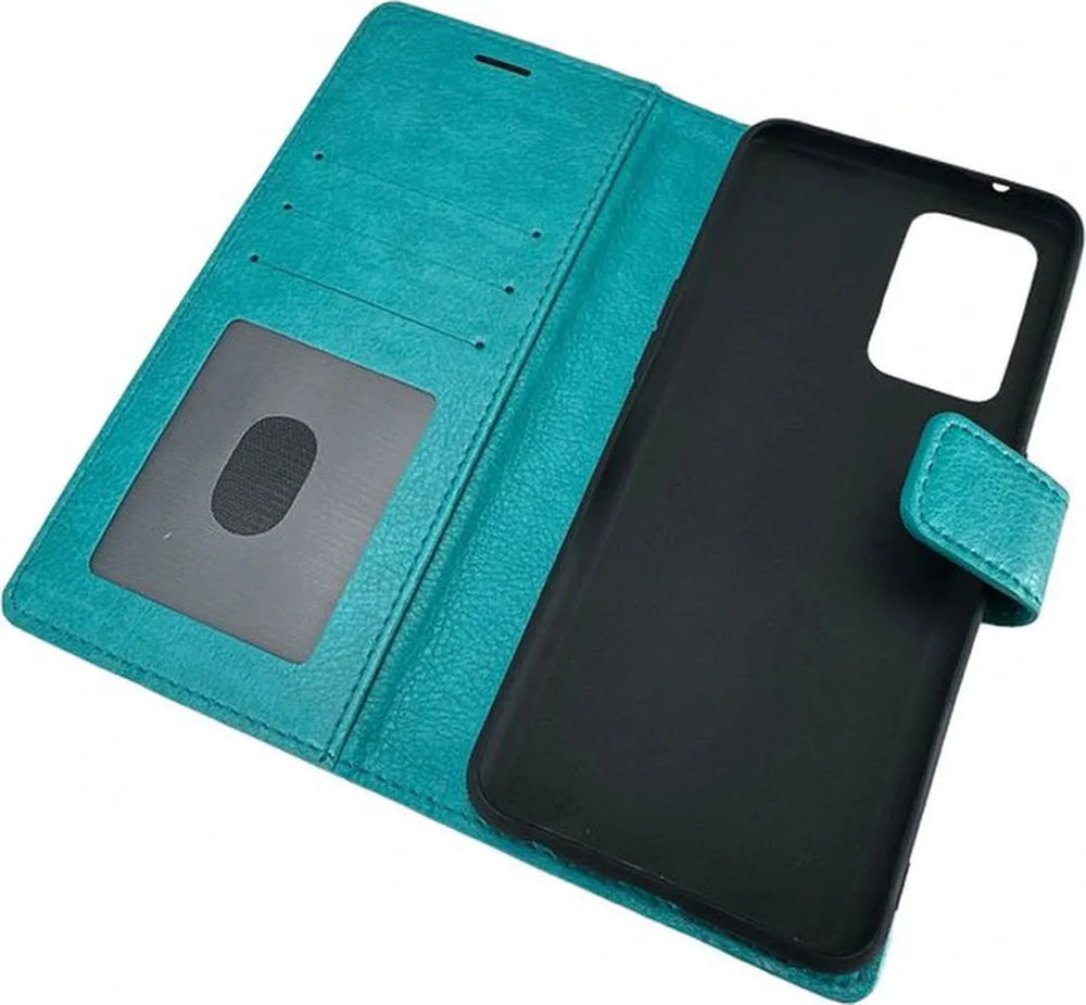 OnePlus Nord CE 2 Hoesjes – Portemonnee Book Case – Pasjeshouder – Magneetsluiting – Mint-Ilumina Benelux