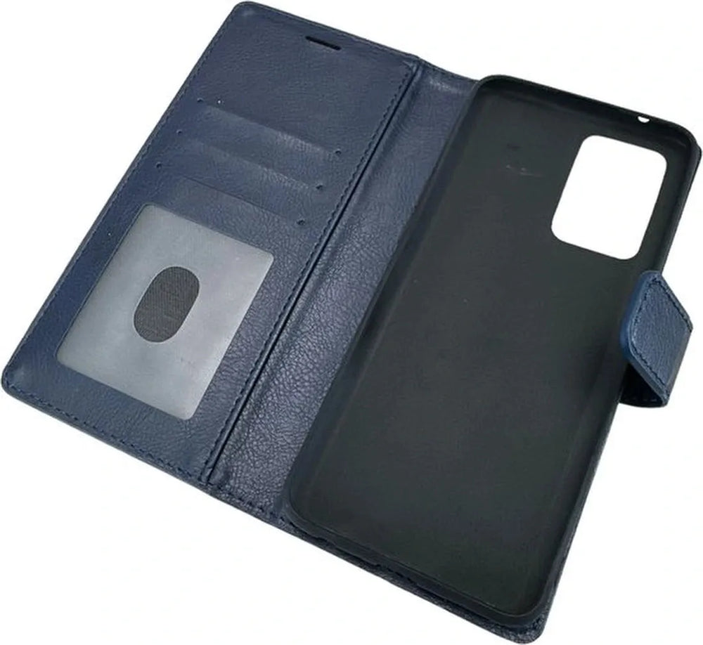 OnePlus Nord CE 2 Hoesjes – Portemonnee Book Case – Pasjeshouder – Magneetsluiting – Blauw-Ilumina Benelux