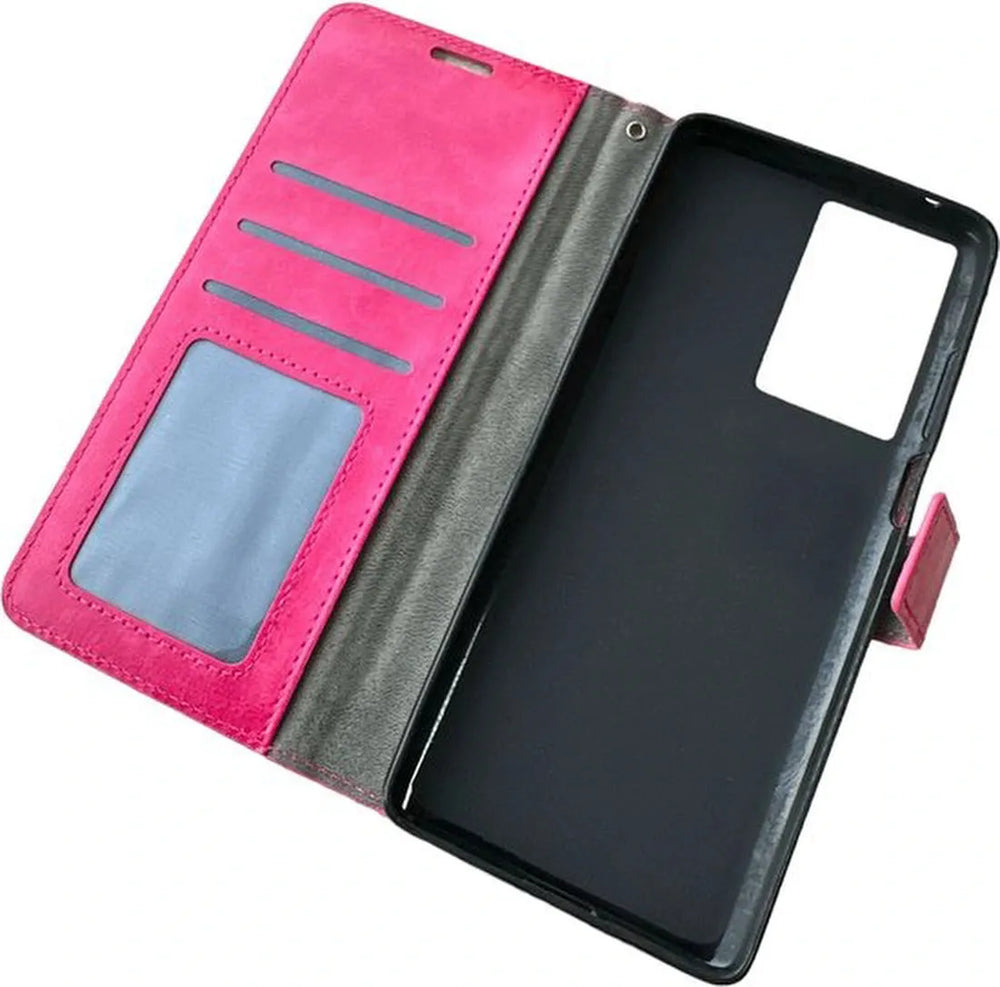Realme 8 Pro / 8 Hoesjes – Portemonnee Book Case – Pasjeshouder – Magneetsluiting – Roze-Ilumina Benelux