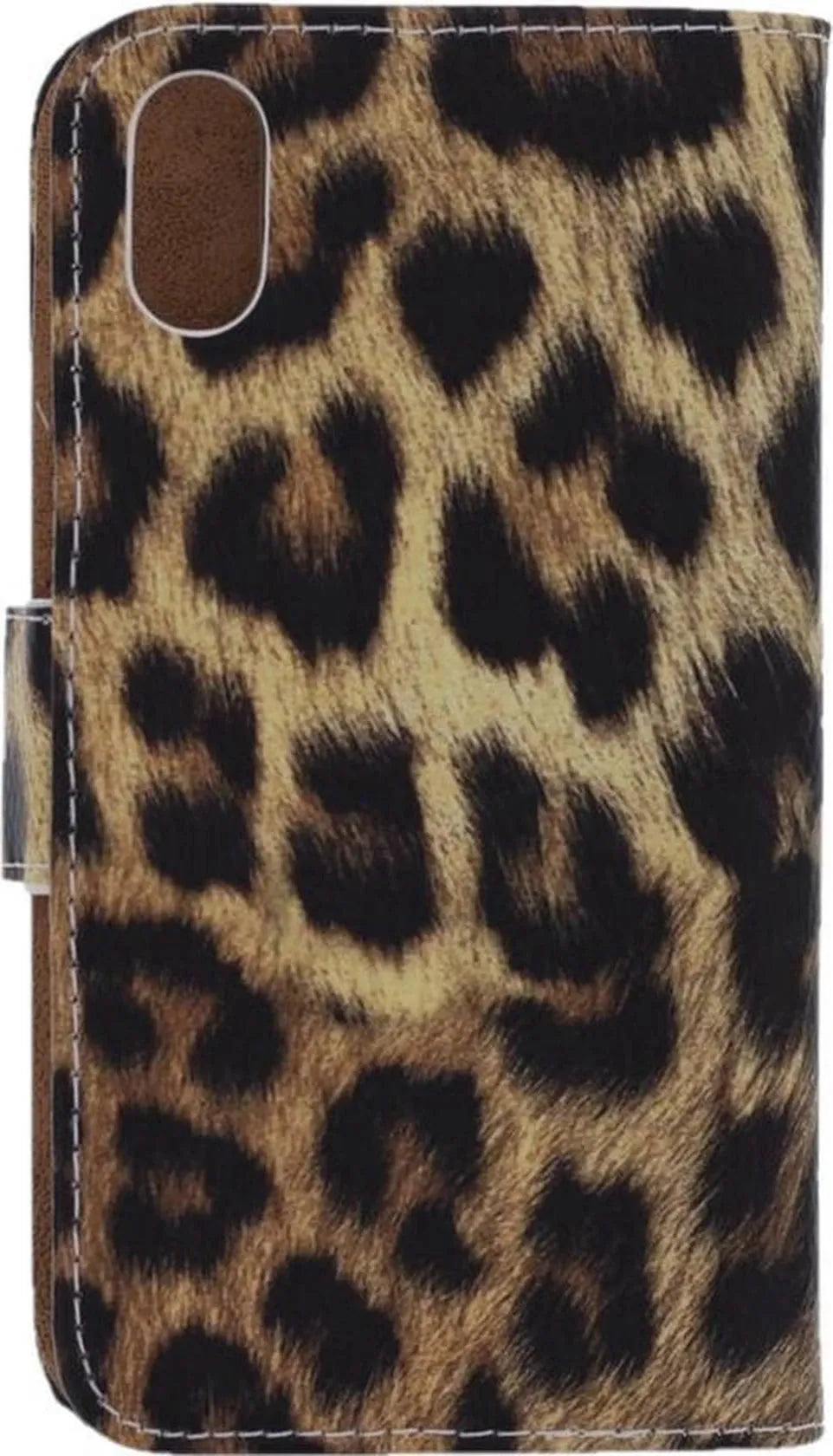 iPhone XS Max Hoesjes – Portemonnee Book Case – Pasjeshouder – Magneetsluiting – Luipaard Print-Ilumina Benelux