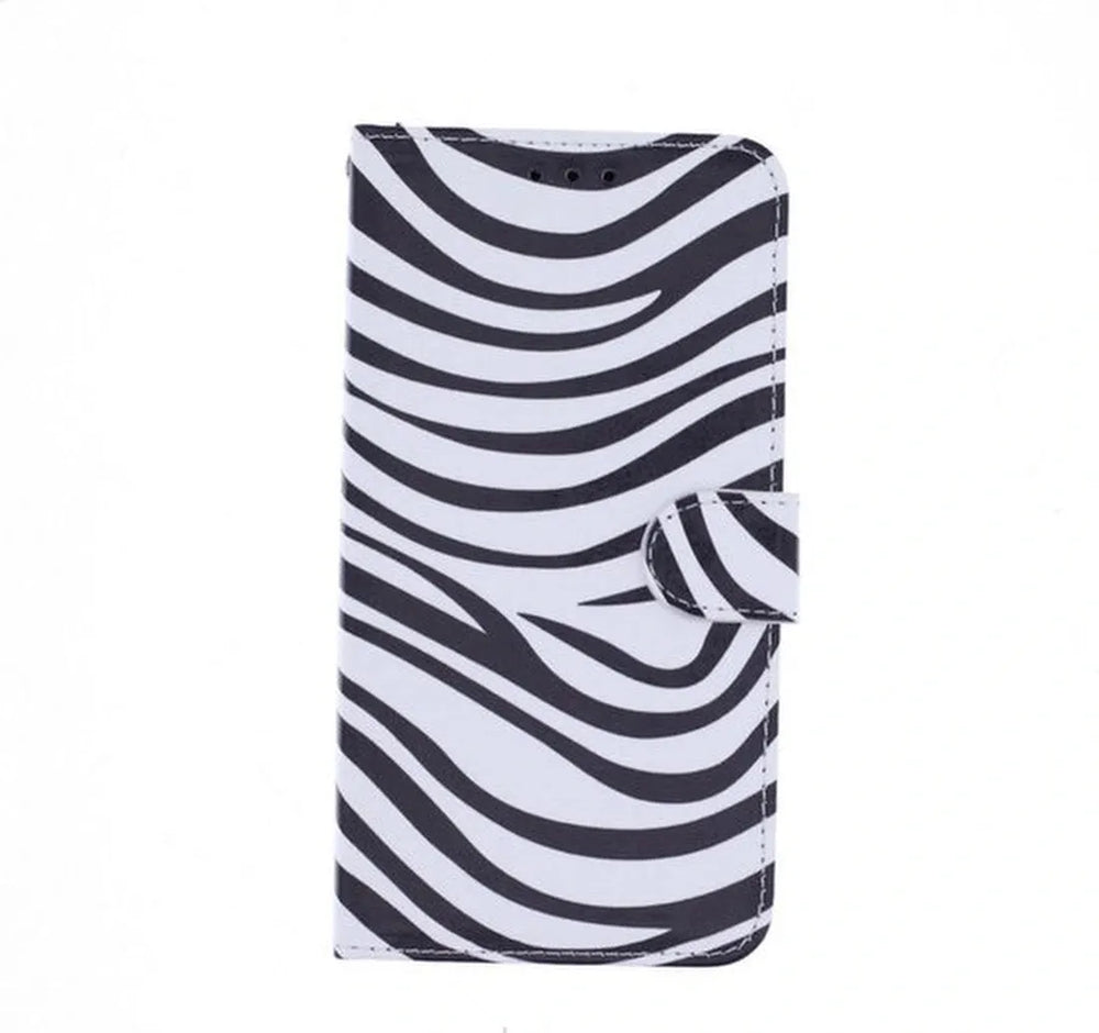 iPhone 12 Hoesjes – Portemonnee Book Case – Pasjeshouder – Magneetsluiting – Zebra Print-Ilumina Benelux