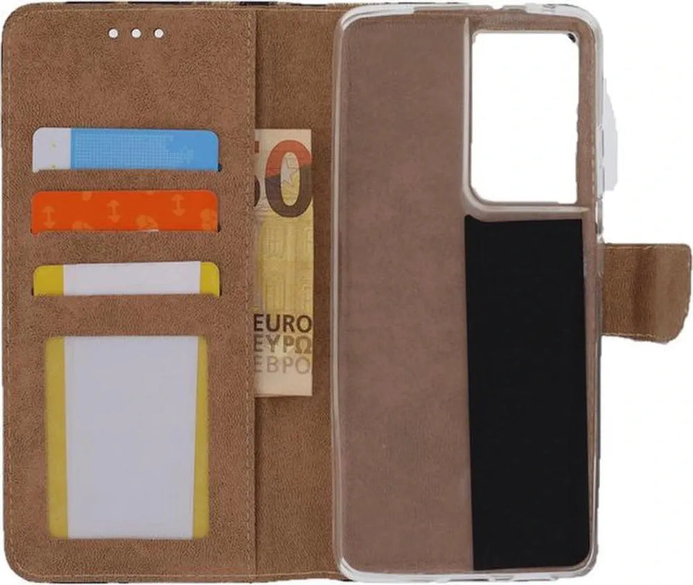 Samsung Galaxy S20 Ultra Hoesjes – Portemonnee Book Case – Pasjeshouder – Magneetsluiting – Luipaard Print-Ilumina Benelux