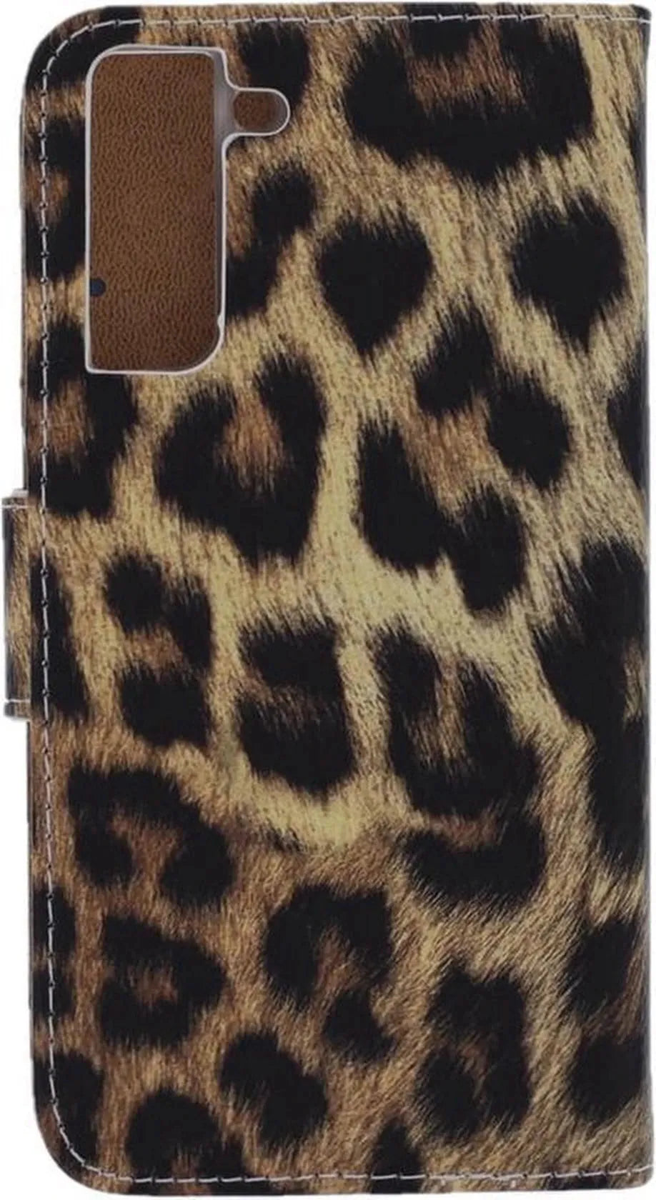Samsung Galaxy S21 FE Hoesjes – Portemonnee Book Case – Pasjeshouder – Magneetsluiting – Luipaard Print-Ilumina Benelux