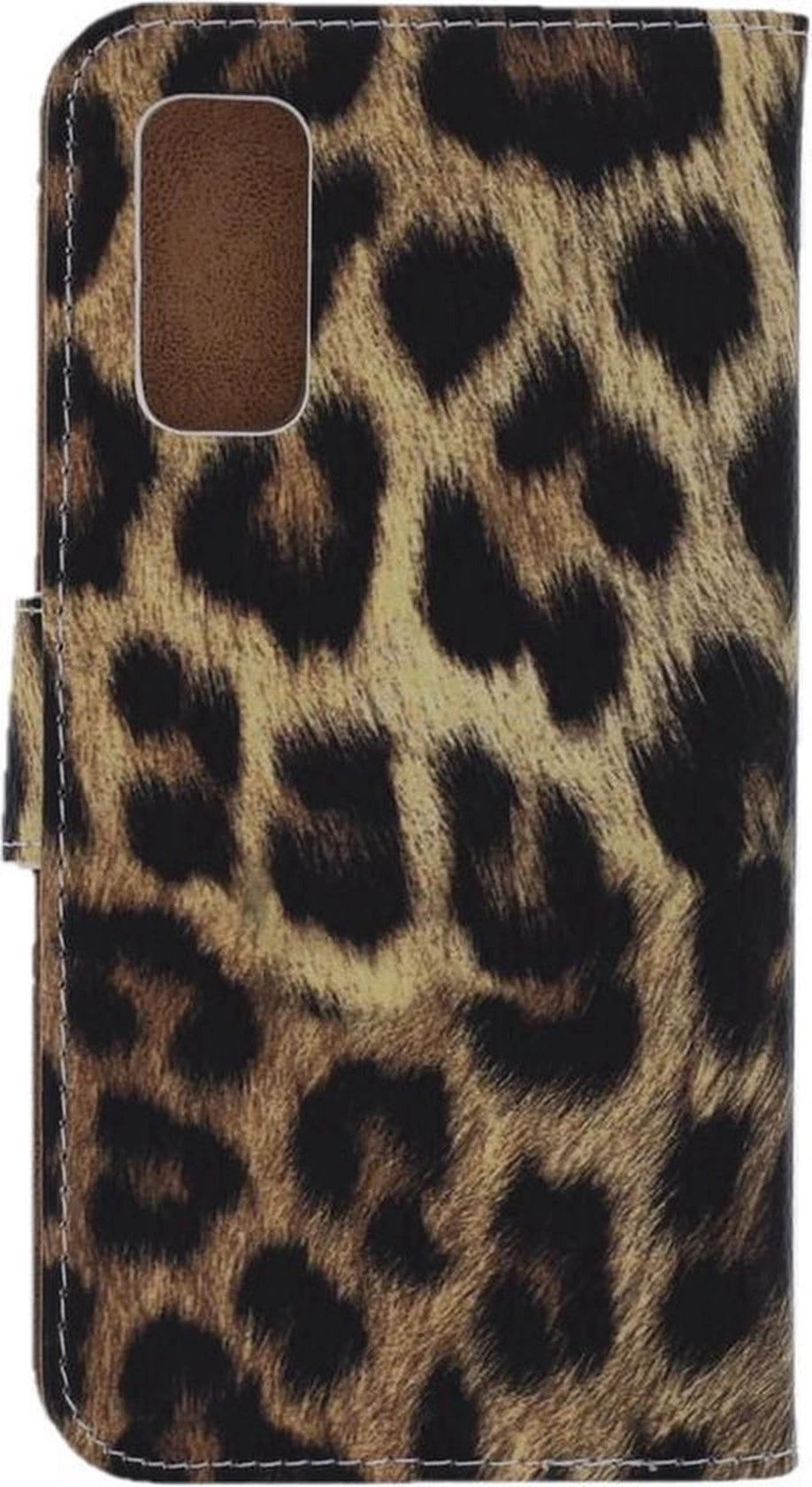 Samsung Galaxy A22 4G Hoesjes – Portemonnee Book Case – Pasjeshouder – Magneetsluiting – Luipaard Print