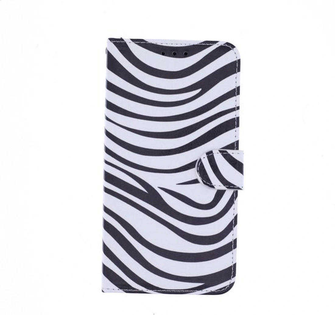 Portemonnee Book Case Hoesje Geschikt voor: Samsung Galaxy A02s - Zebra Print