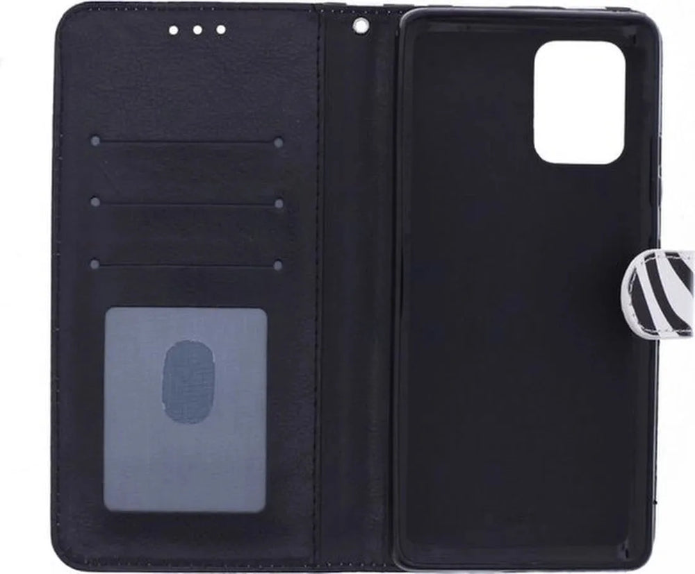 Xiaomi 12 Lite Hoesjes – Portemonnee Book Case – Pasjeshouder – Magneetsluiting – Zebra Print-Ilumina Benelux