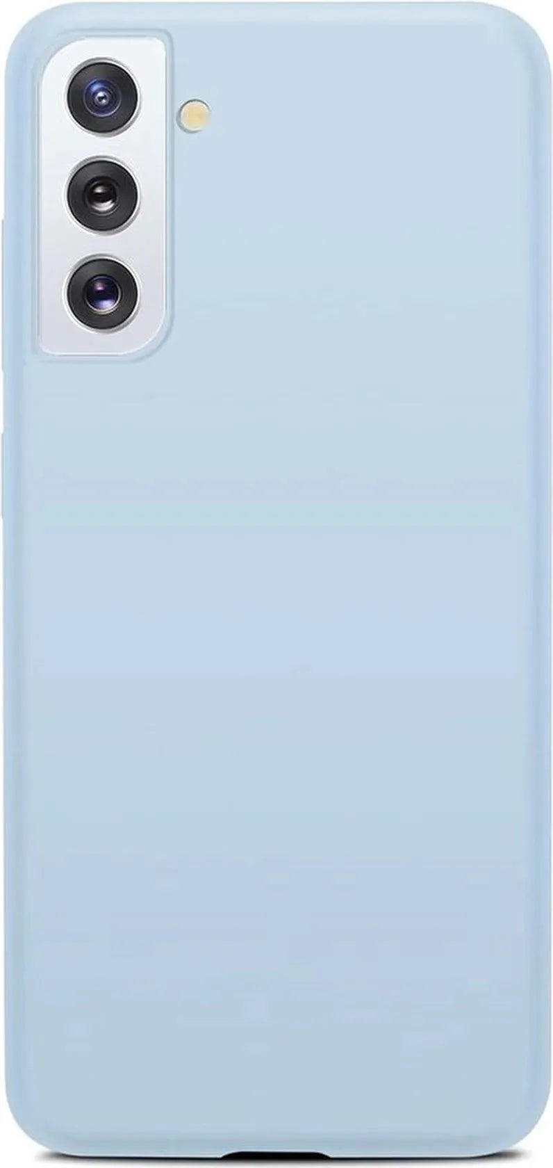 Samsung Galaxy S21 Hoesjes – Liquid Siliconen Backcover – Soft Touch – Flexibel – Sky Blauw-Ilumina Benelux