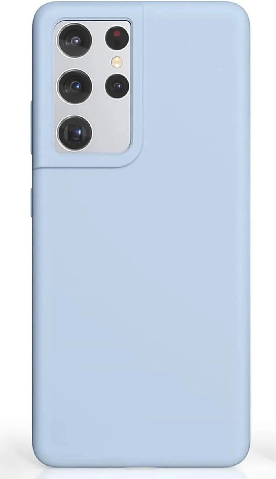 Samsung Galaxy S21 Ultra Hoesjes – Liquid Siliconen Backcover – Soft Touch – Flexibel – Sky Blauw-Ilumina Benelux