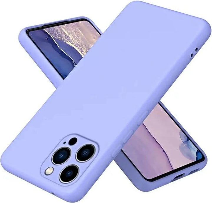 iPhone 11 Pro Hoesjes – Liquid Siliconen Backcover – TPU Flexibel – Camera Allround Bescherming – Blauw/Paars-Ilumina Benelux