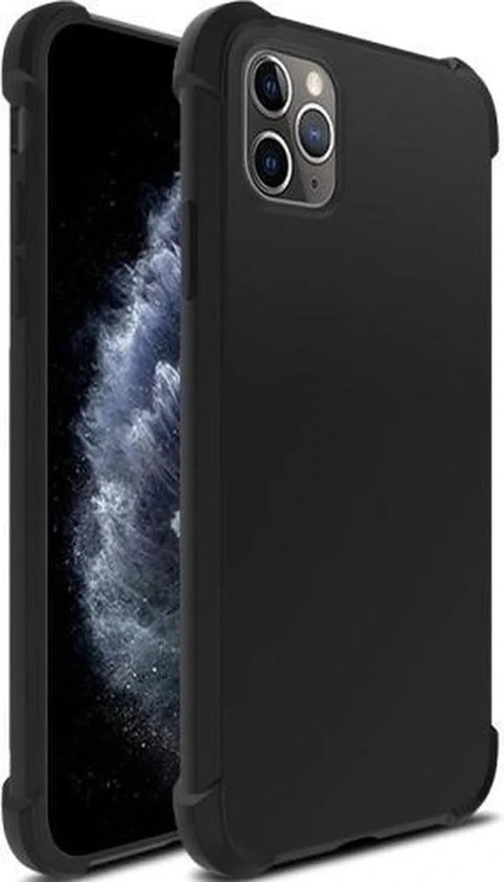 iPhone 12 Hoesjes – Soft TPU Siliconen Backcover – Schokbestendig – Zwart-Ilumina Benelux