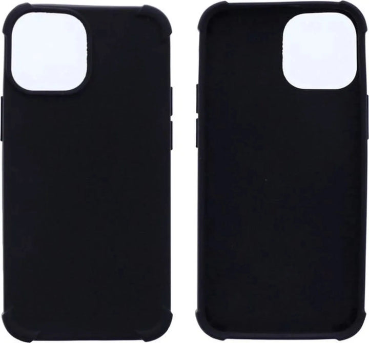 iPhone 13 Mini Hoesjes – Siliconen Backcover – Schokbestendig – Incl. 2x Gehard Glas Screenprotector – Zwart-Ilumina Benelux