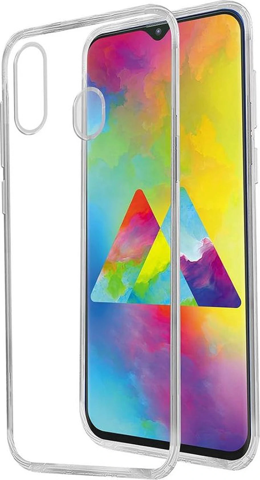 Flexibele achterkant Silicone hoesje Transparant Geschikt voor: Samsung Galaxy M20