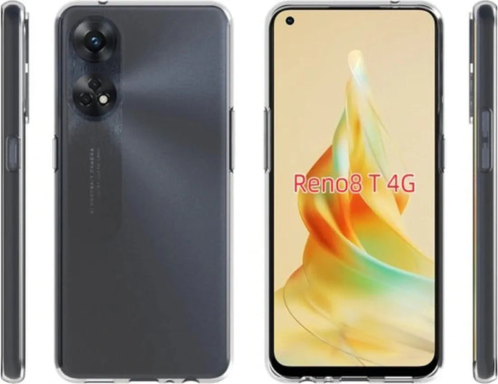 Oppo Reno 8T 4G Hoesjes – Siliconen Backcover – Flexibel – Transparant-Ilumina Benelux