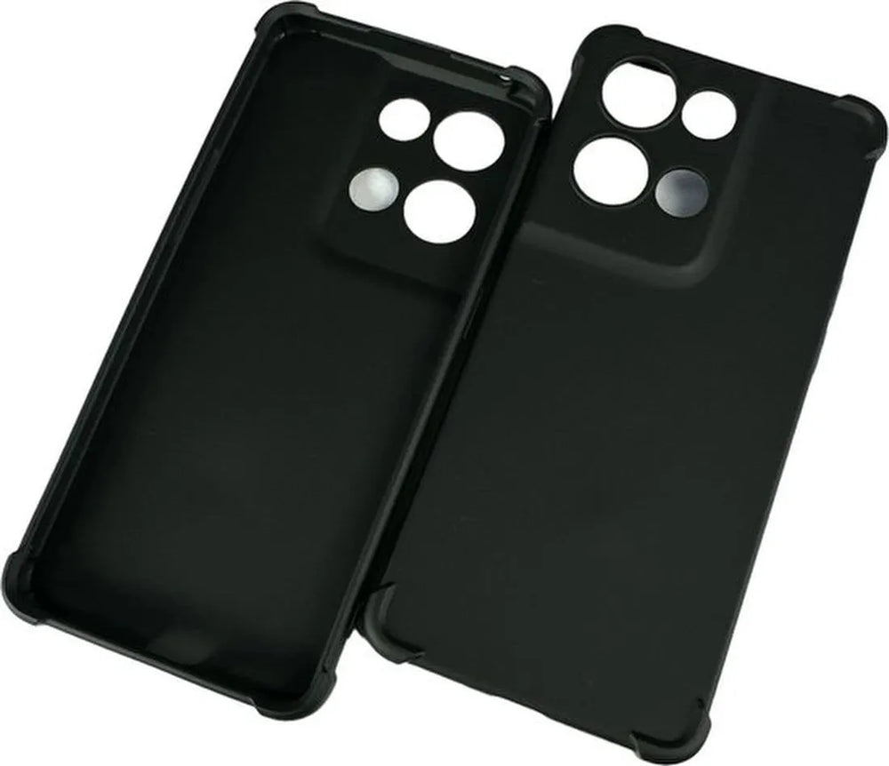 Oppo Reno 8 Pro Hoesjes – Soft TPU Siliconen Backcover – Schokbestendig – Zwart-Ilumina Benelux
