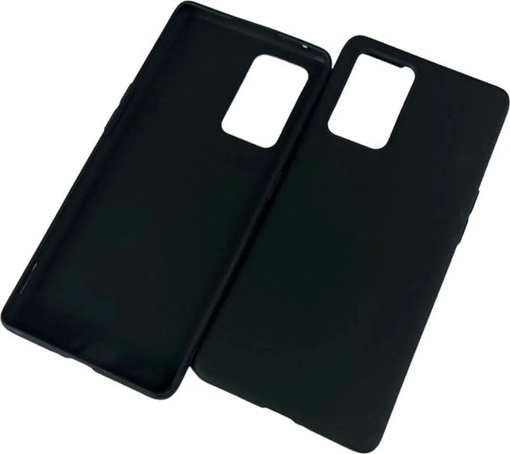 Oppo Reno 6 Pro Hoesjes – Siliconen Backcover – Flexibel – Schokbestendig – Zwart-Ilumina Benelux