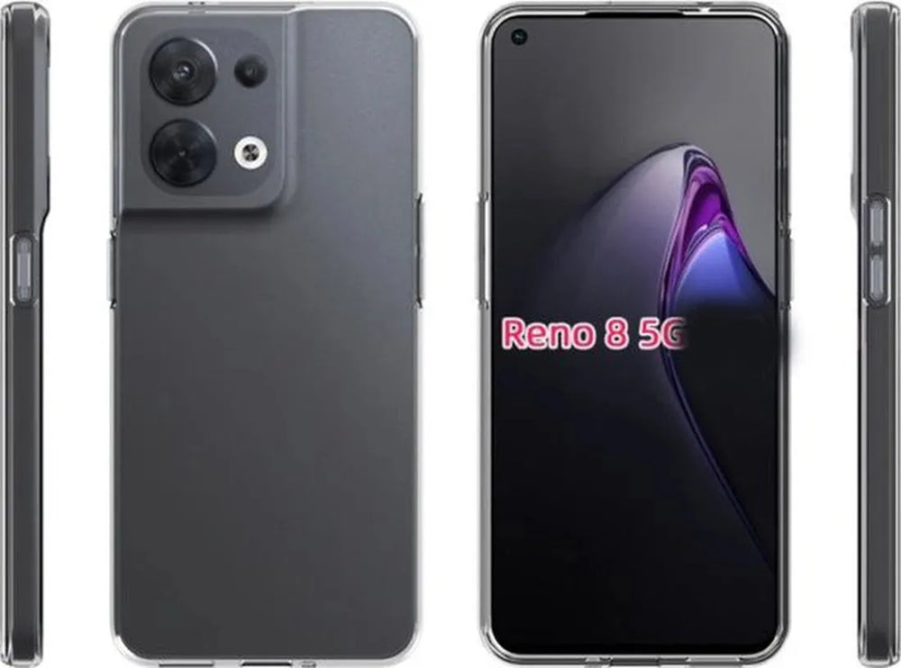 Oppo Reno 8 Pro 5G Hoesjes – Siliconen Backcover – Flexibel – Transparant – Anti Kras-Ilumina Benelux