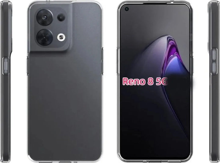 Oppo Reno 8 Pro 5G Hoesjes – Siliconen Backcover – Flexibel – Transparant – Anti Kras-Ilumina Benelux