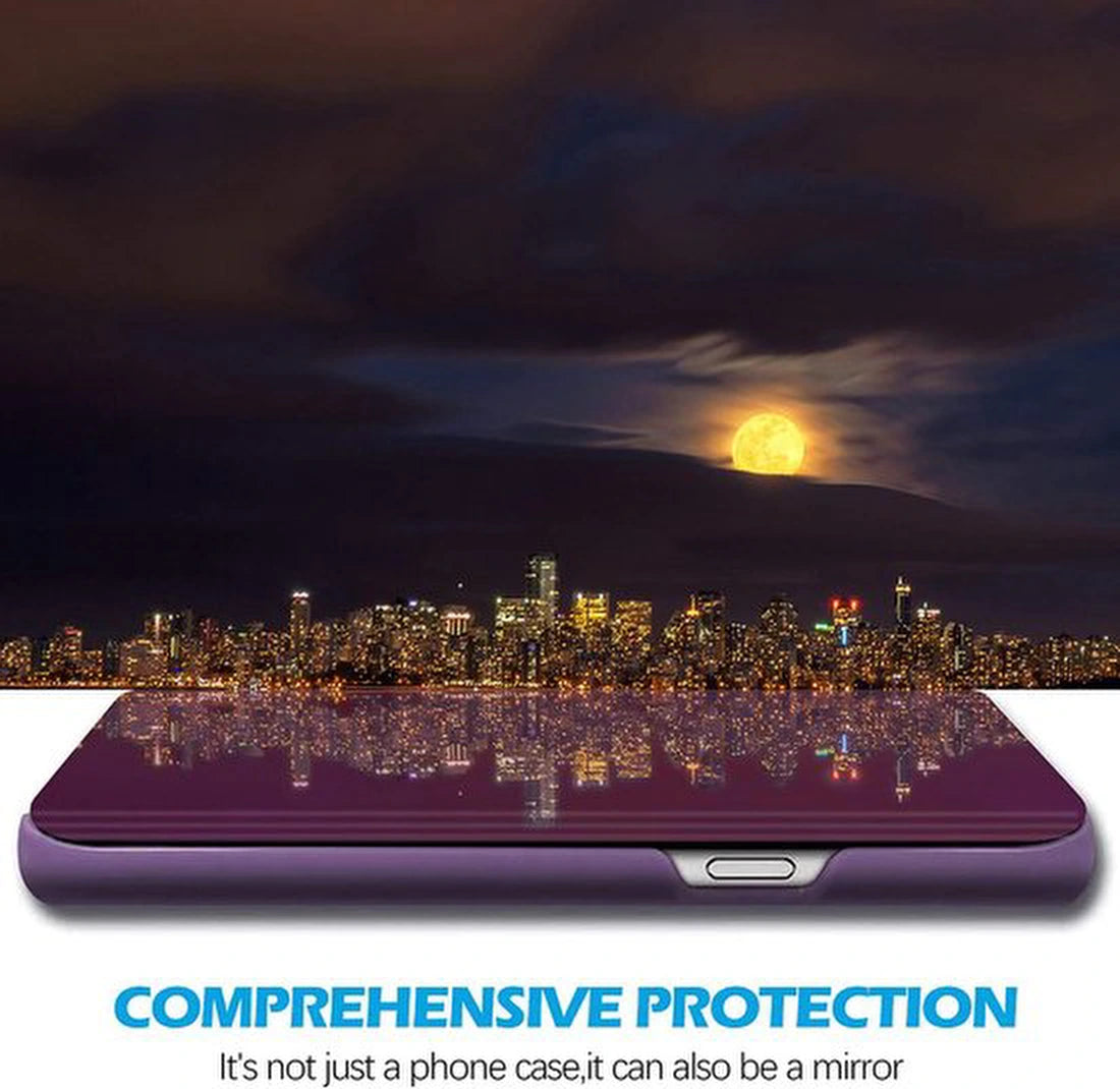 Clear View Spiegel hoesje Geschikt voor: Samsung Galaxy S22+ - Blauwpaars