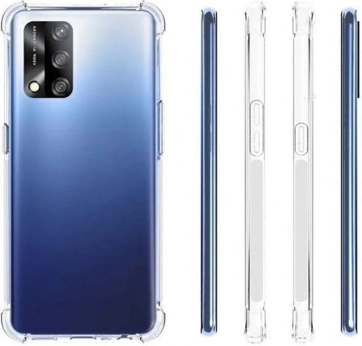 Oppo A74 4G Hoesjes – Transparante TPU Siliconen Backcover – Schokbestendig – Soft Case-Ilumina Benelux