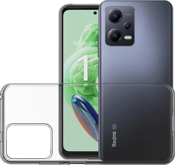 Xiaomi Redmi Note 12 5G Hoesjes – Flexibele Siliconen Backcover – Schokbestendig – Zwart-Ilumina Benelux