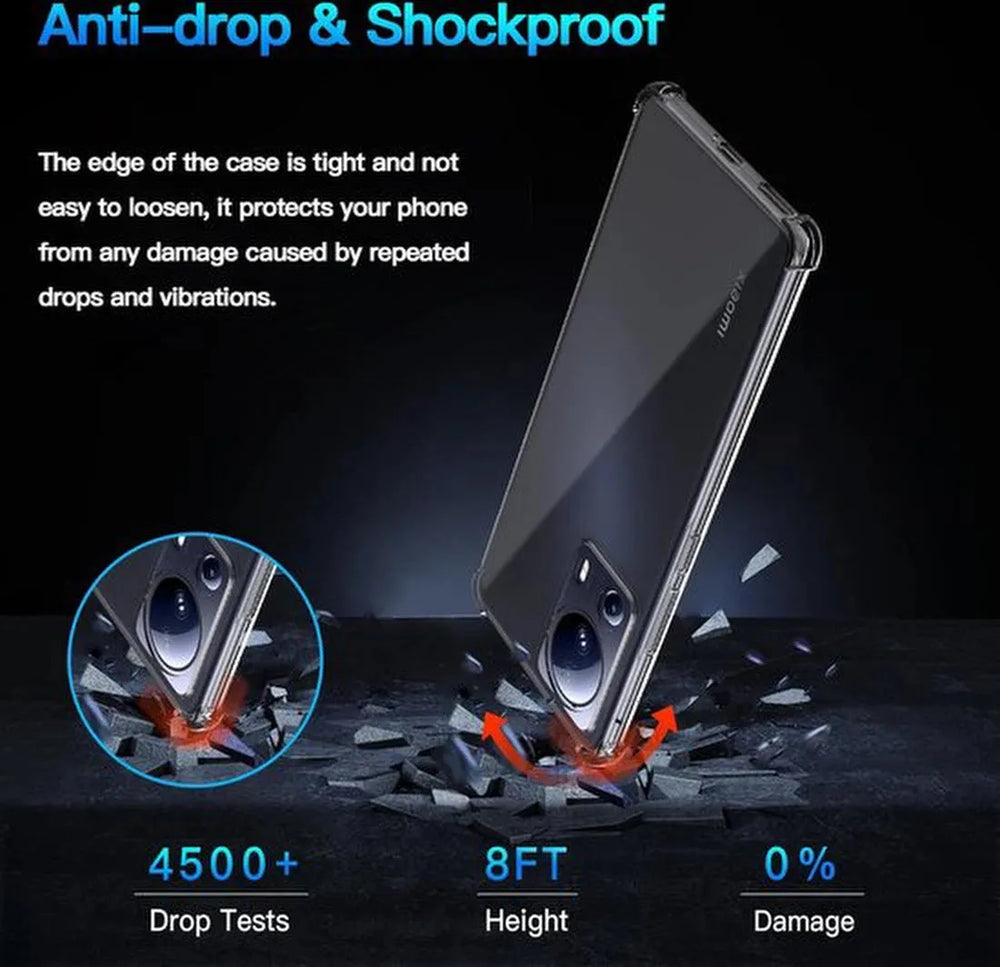 Xiaomi 13 Lite Hoesjes – Soft TPU Siliconen Backcover – Schokbestendig – Transparant-Ilumina Benelux