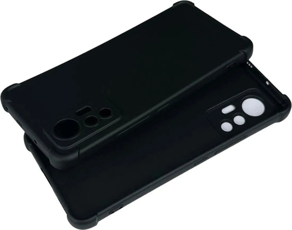 Xiaomi 12 Lite Hoesjes – Soft TPU Siliconen Backcover – Schokbestendig – Zwart-Ilumina Benelux