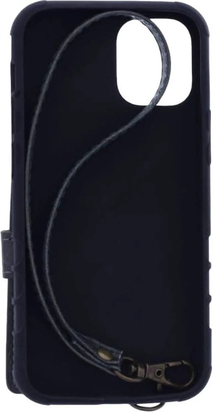 iPhone 12 Mini Hoesjes – Siliconen Backcover – Pasjeshouder – Polsbandje – Blauw-Ilumina Benelux
