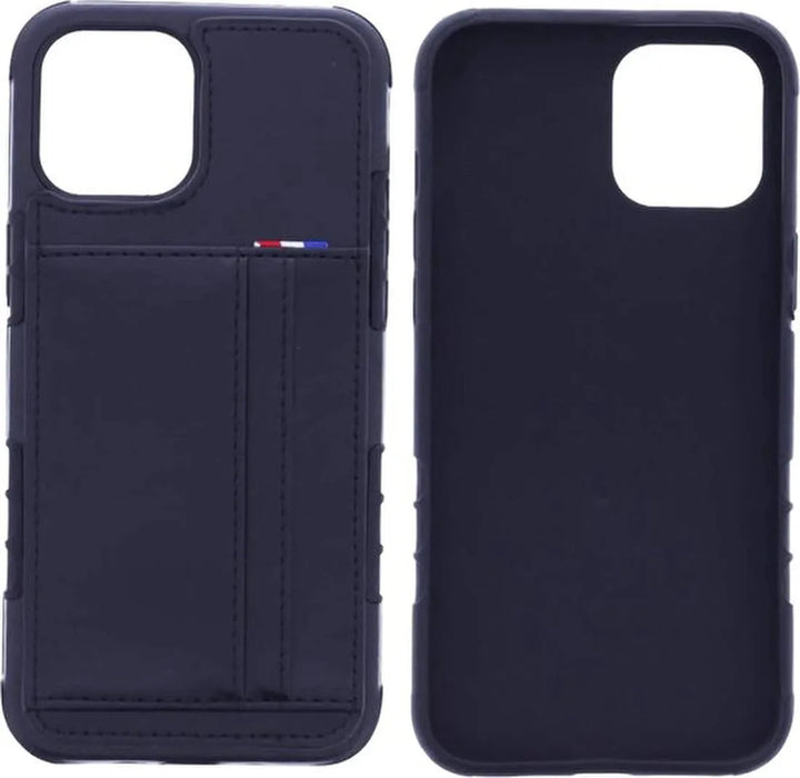 iPhone 12 Mini Hoesjes – Backcover – Pasjeshouder 2 Vakjes – Zwart-Ilumina Benelux