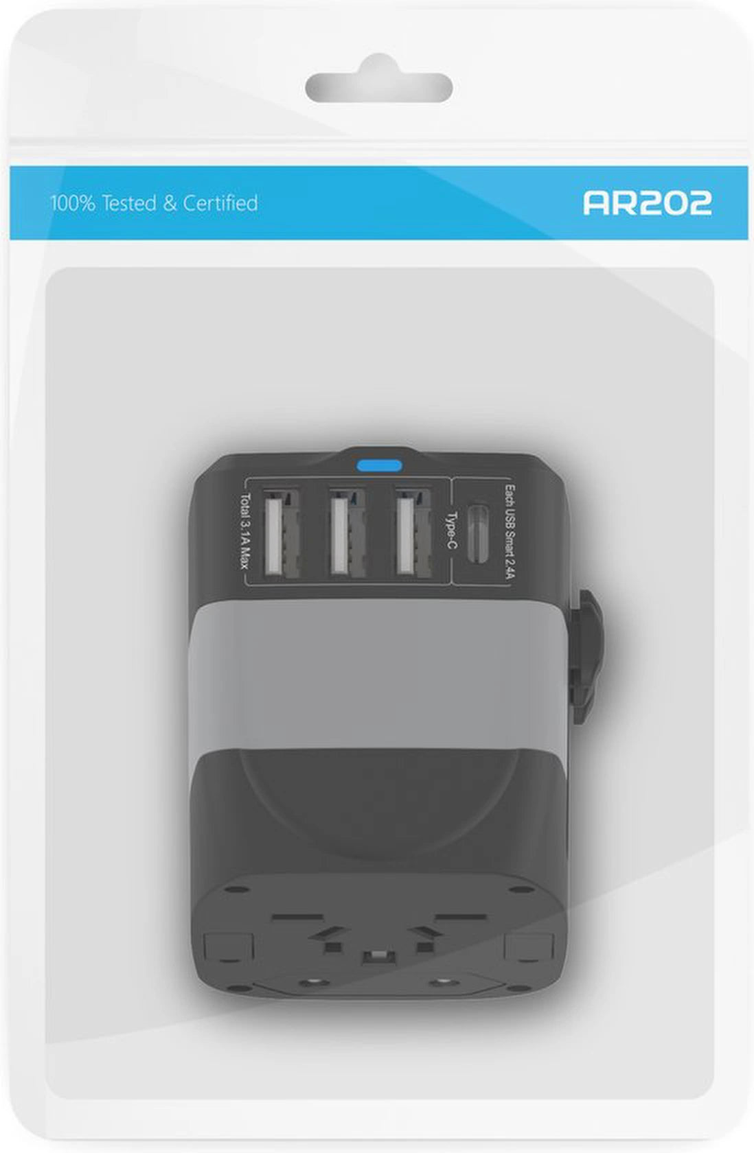 Universele Wereldstekker met 4 USB-C en USB Poorten - Internationale Reisstekker voor 150+ landen - EU - Engeland (UK) - Amerika (USA) - Australië - Azië - Zuid Amerika - Reis Adapter - Wereld Stekker - Oplader – Zwart