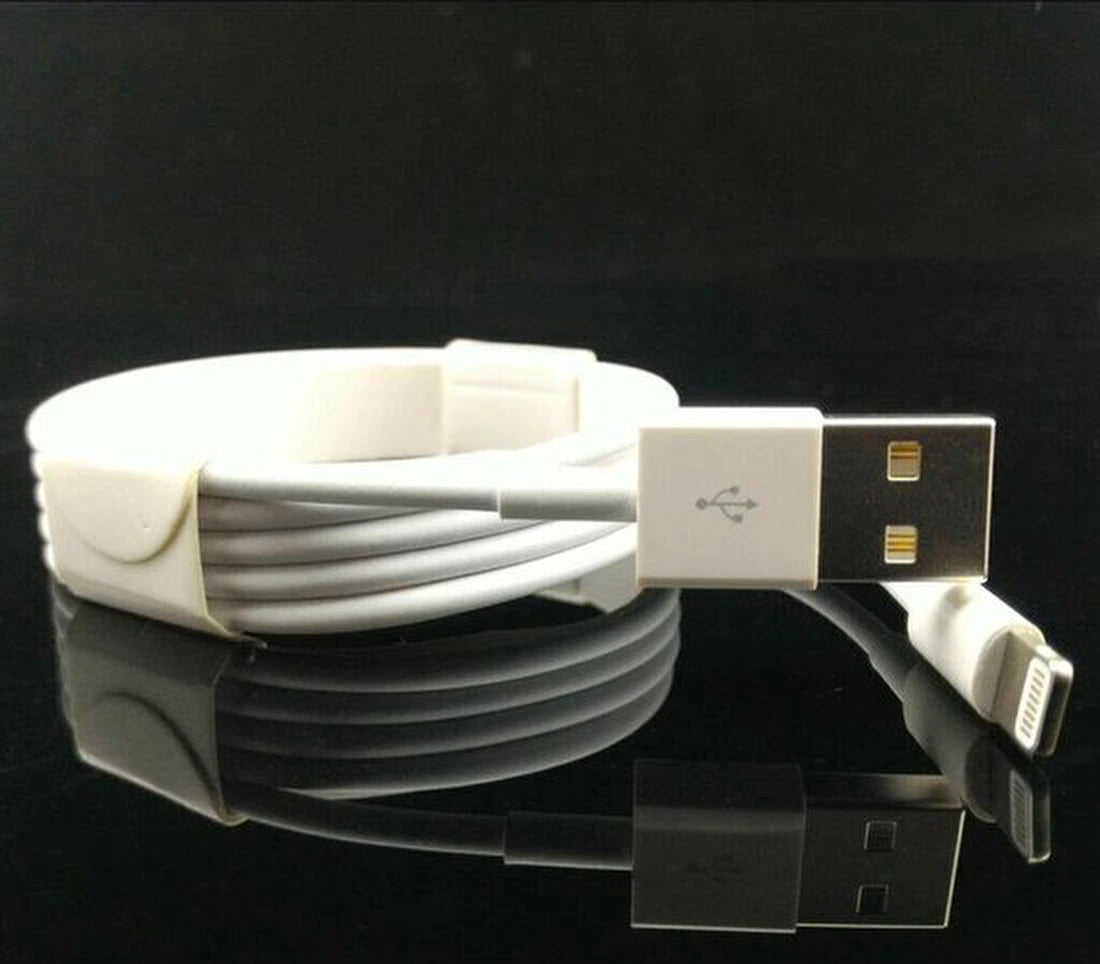 Lightning kabel – Geschikt voor iPhone iPad AirPods iPod – USB 2.0 A oplaadkabel – 3 Meter – 5 Pack – Wit