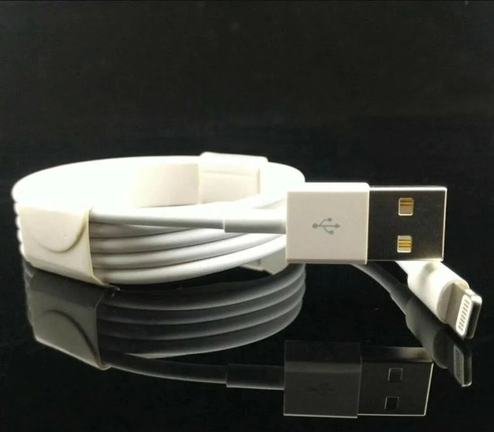Lightning kabel – Geschikt voor iPhone iPad AirPods iPod – USB 2.0 A oplaadkabel – 3 Meter – 5 Pack – Wit-USB-Kabels-Ilumina Benelux