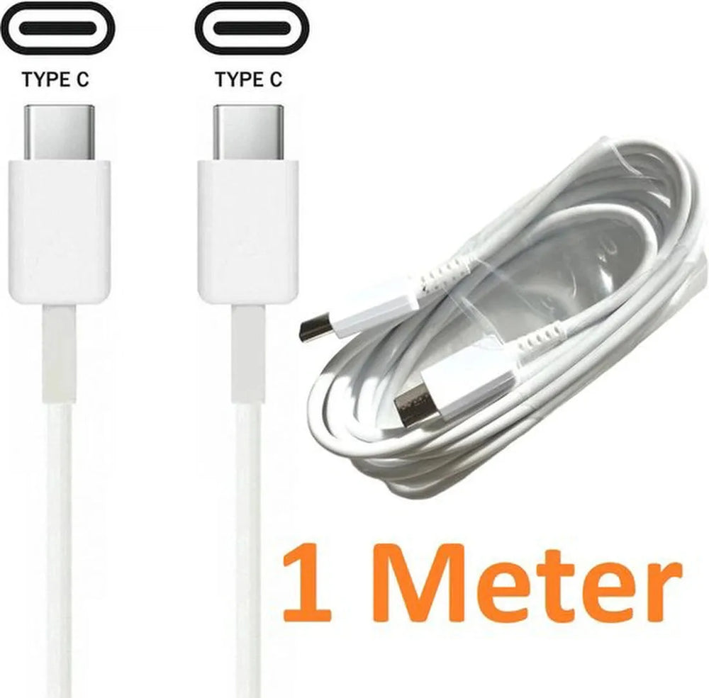 USB-C kabel – Geschikt voor Xbox Series X/S, Nintendo Switch, PS5 Controller, GoPro – 1 Meter – Wit-Ilumina Benelux