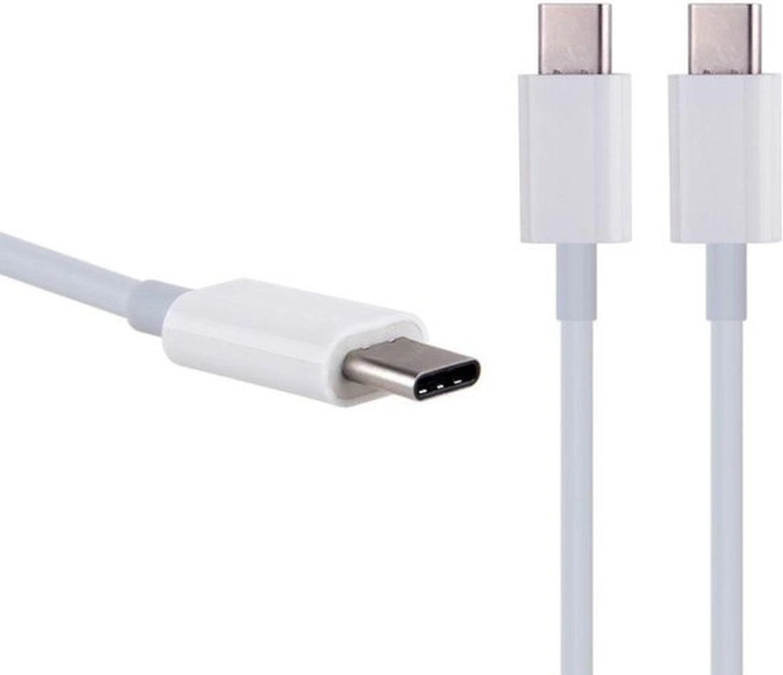 USB-C kabel – Geschikt voor Samsung, Huawei, OnePlus, Oppo, Motorola, Sony, Nintendo Switch, PS5 Controller, GoPro – 1 Meter – Wit