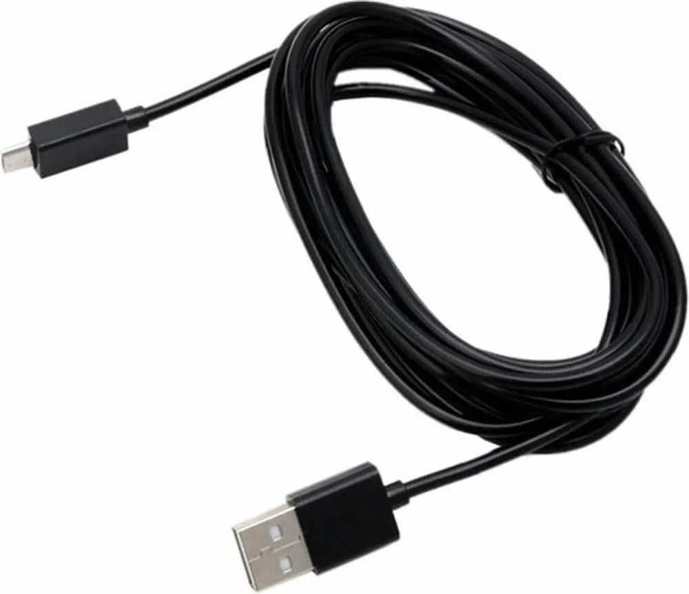 Micro USB Oplaadkabel – Geschikt voor Samsung/Huawei/Sony/PS4 Controller/Kobo – 2 Meter – Zwart-USB-Kabels-Ilumina Benelux