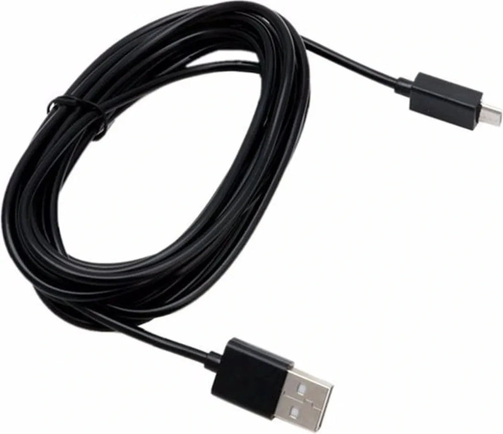 Micro USB Oplaadkabel – Geschikt voor Samsung/Huawei/Sony/PS4 Controller/Kobo – 2 Meter – Zwart-USB-Kabels-Ilumina Benelux