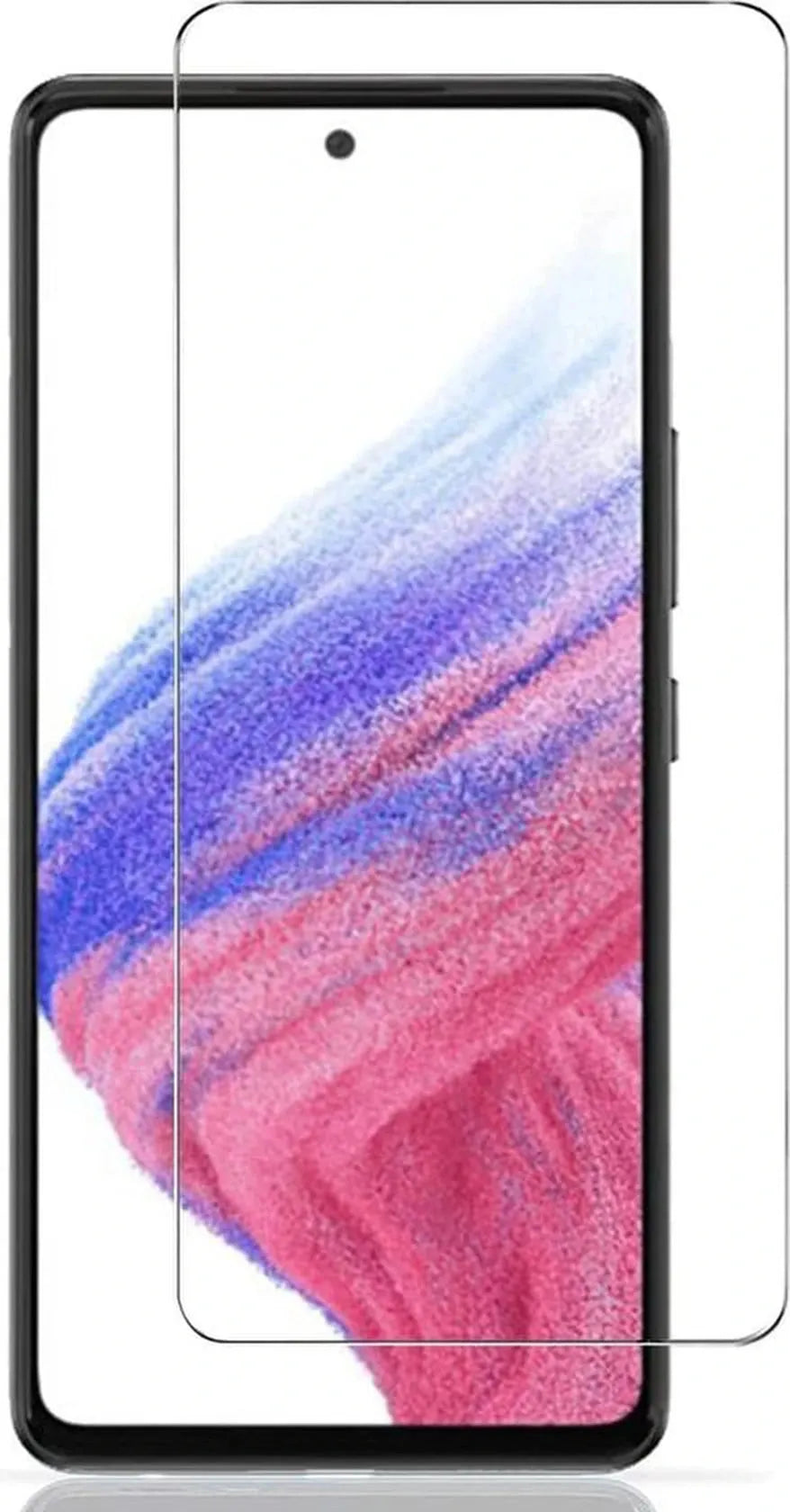Samsung Galaxy A53 5G Hoesjes – Siliconen Backcover – Schokbestendig – Screenprotector & Camera Lens Protector – Zwart-Ilumina Benelux
