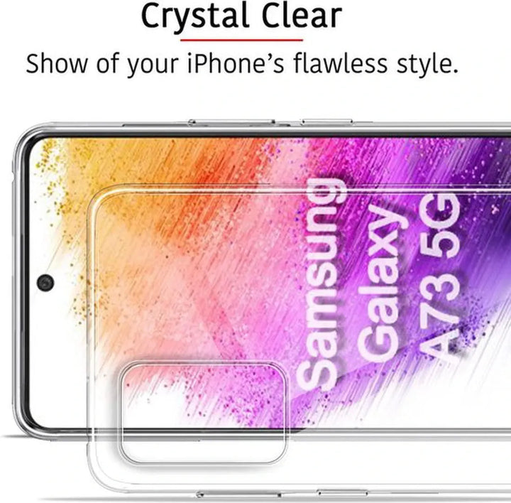 Samsung Galaxy A73 5G Hoesjes – Siliconen Backcover – Transparant – Schokbestendig – Slank Design-Ilumina Benelux