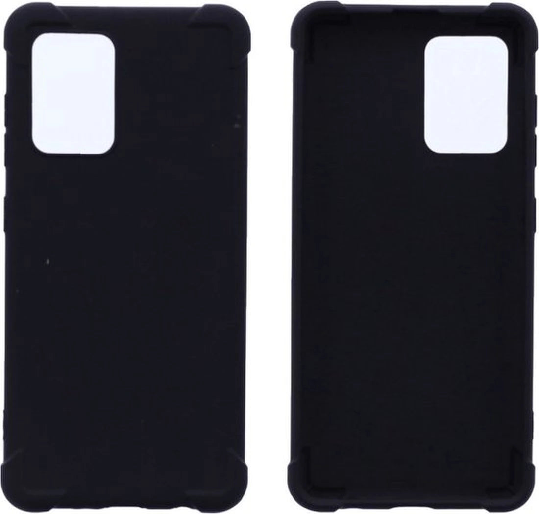 Samsung Galaxy S22 Hoesjes – Siliconen Backcover – Schokbestendig – 1 Pack Screenprotector Gehard Glas – Zwart