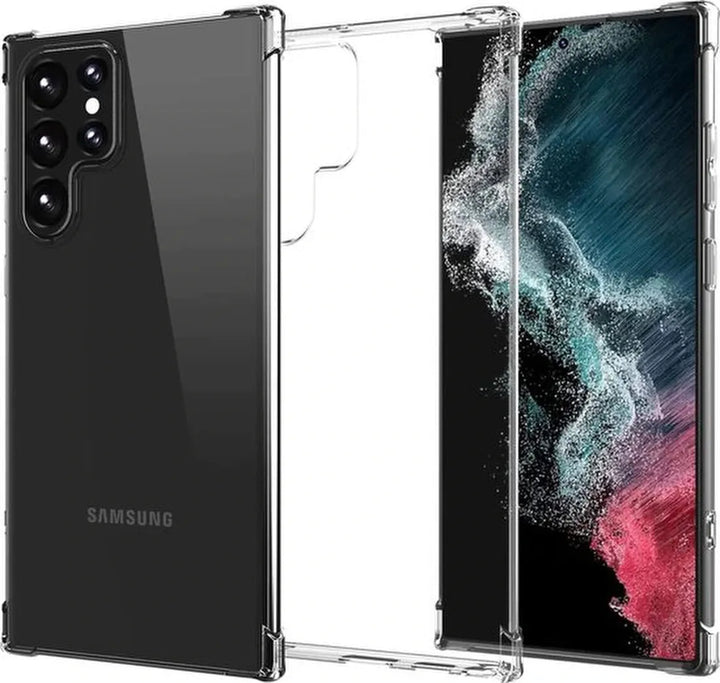 Samsung Galaxy S22 Ultra Hoesjes – Siliconen Backcover – Schokbestendig – Flexibel – Transparant-Ilumina Benelux