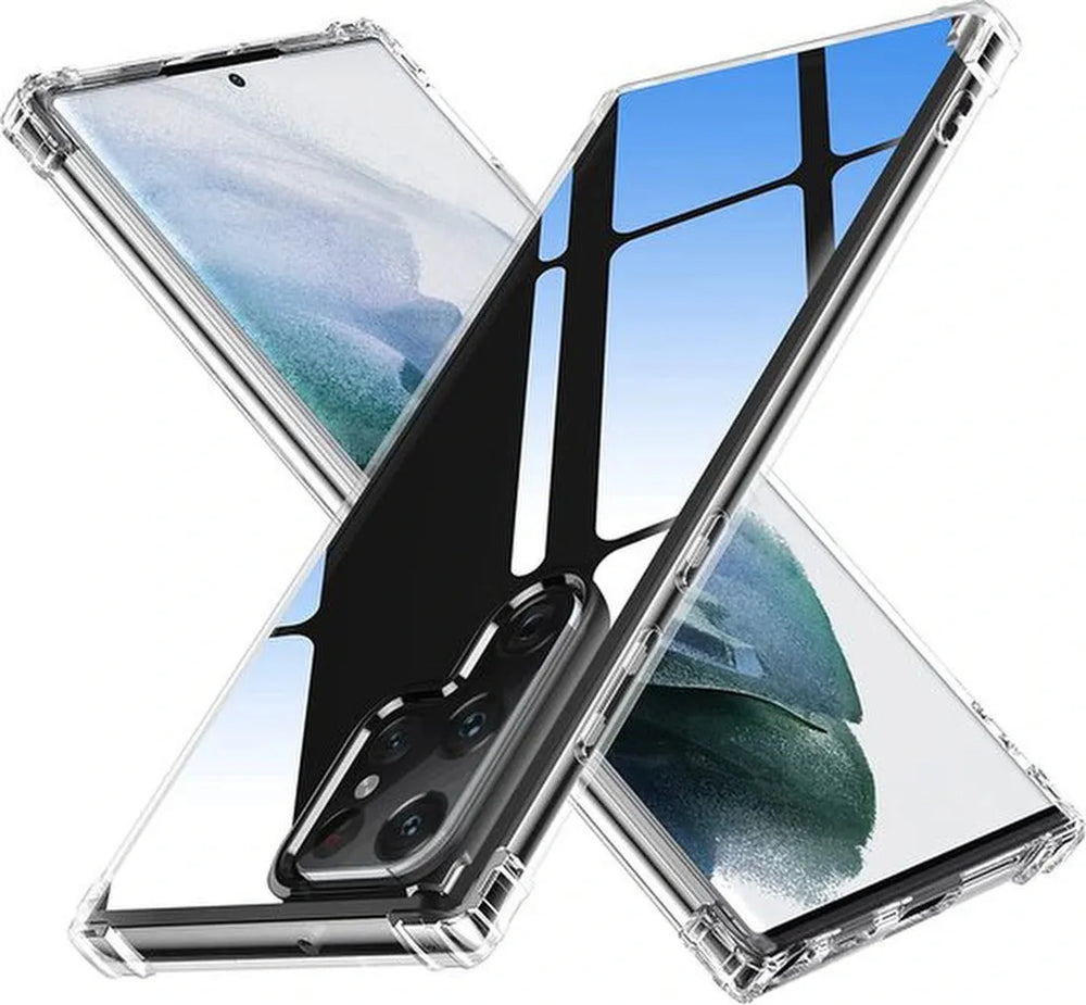 Samsung Galaxy S22 Ultra Hoesjes – Siliconen Backcover – Schokbestendig – Flexibel – Transparant-Ilumina Benelux