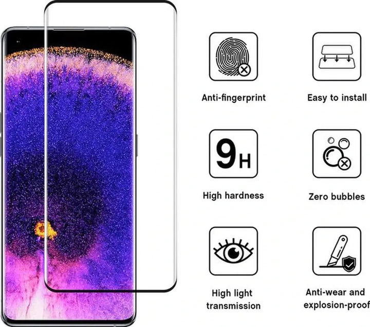 Oppo Find X5 Pro Hoesjes – Transparante Soft TPU Siliconen Backcover – 2x Gehard Glas Screenprotector – Anti-kras-Ilumina Benelux