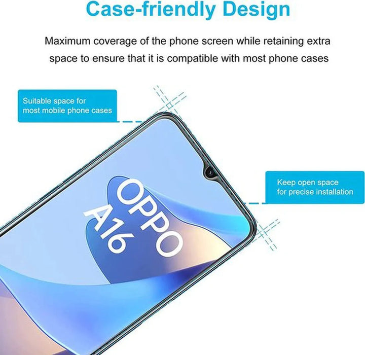 Oppo A16/A16s Hoesjes – Soft TPU Siliconen Backcover – Inclusief 2x Screenprotector – Schokbestendig – Zwart-Ilumina Benelux