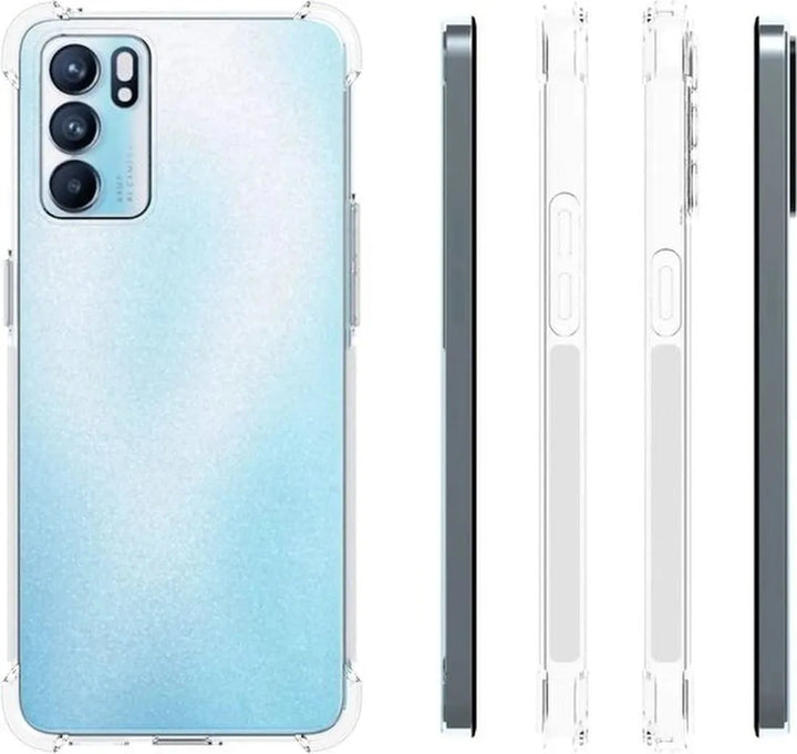 Oppo Reno 6 5G Hoesjes – Soft TPU Siliconen Backcover – Schokbestendig – Transparant-Ilumina Benelux
