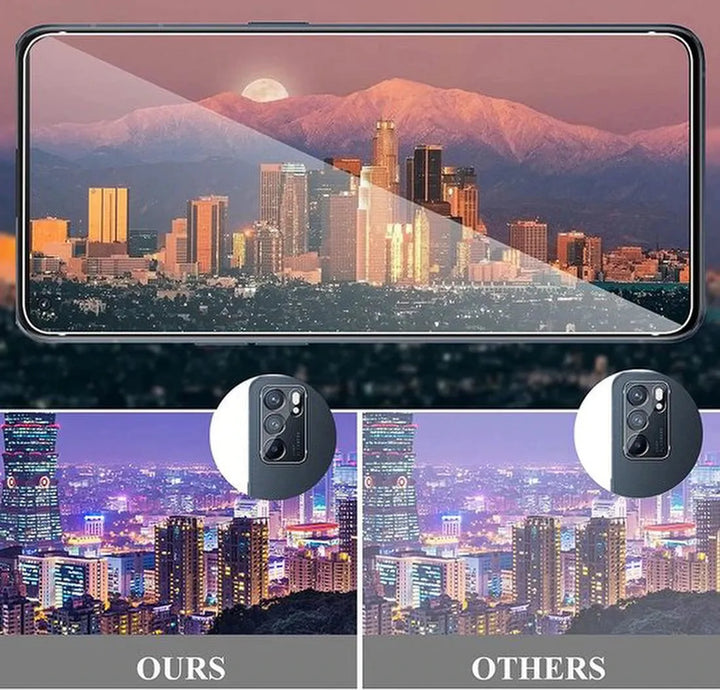 Oppo Reno 6 5G Hoesjes – Siliconen Backcover – Schokbestendig – Incl. Screenprotector Gehard Glas – Transparant-Ilumina Benelux