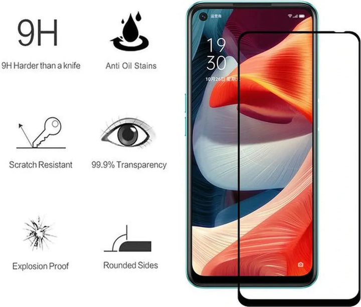 Oppo A53/A53s Hoesjes – Transparante Siliconen Backcover – Schokbestendig – 2 Pack Screenprotector Gehard Glas-Ilumina Benelux