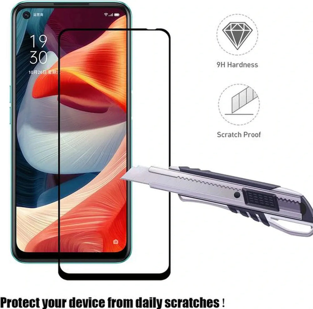 Oppo A53/A53s Hoesjes – Siliconen Backcover Anti-Shock Transparant – 3 Pack Screenprotector – Gehard Glas – Transparant-Ilumina Benelux